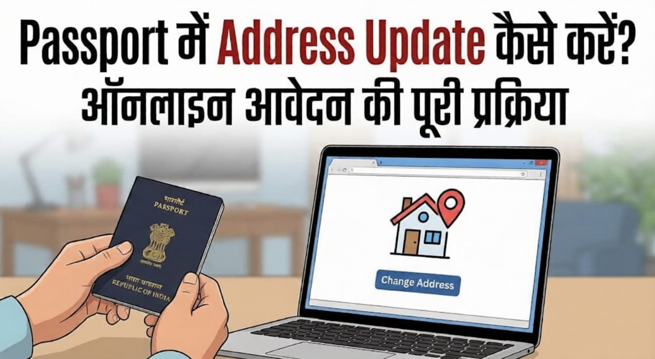 Passport में Address Update कैसे करें? ऑनलाइन आवेदन की पूरी प्रक्रिया
