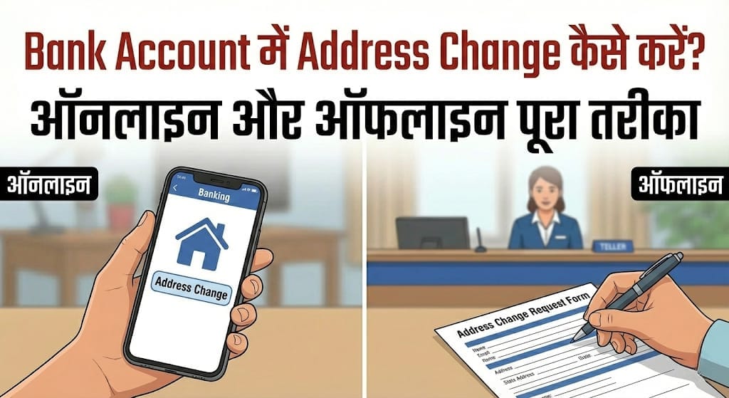 Bank Account में Address Change कैसे करें? ऑनलाइन और ऑफलाइन पूरा तरीका