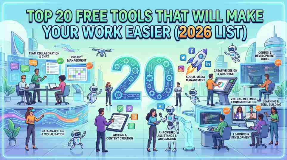 Top 20 Free Tools जो आपका काम आसान बना देंगे (2026 List)