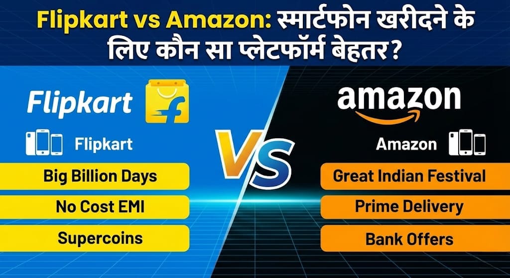Flipkart vs Amazon: स्मार्टफोन खरीदने के लिए कौन सा प्लेटफॉर्म बेहतर?
