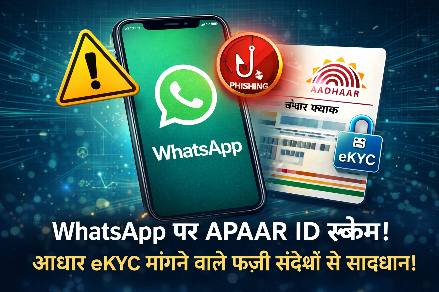 WhatsApp APAAR ID Scam: आधार eKYC मांगने वाले फर्जी संदेशों से कैसे बचें