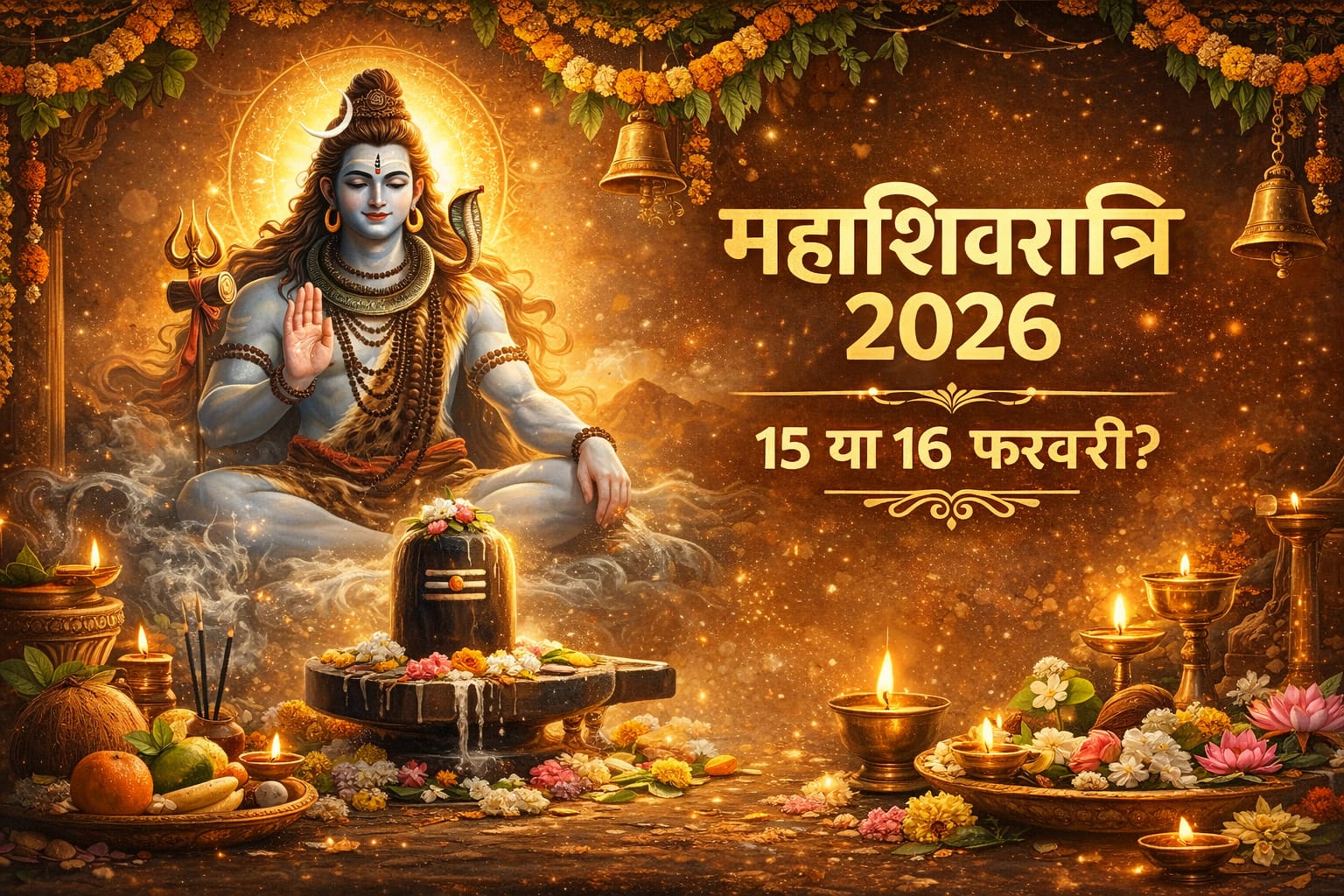 महाशिवरात्रि 2026: 15 या 16 फरवरी? जानिए सही तिथि, पूजा विधि और शुभ मुहूर्त