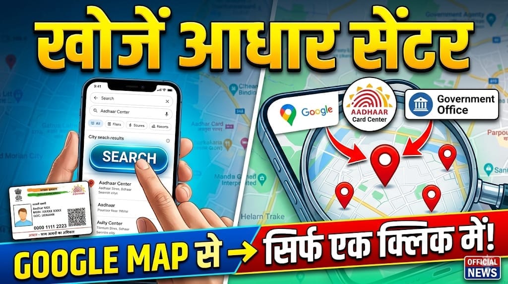 अब Google Map से एक क्लिक में खोजें Aadhaar Card सेंटर, जानें पूरा तरीका