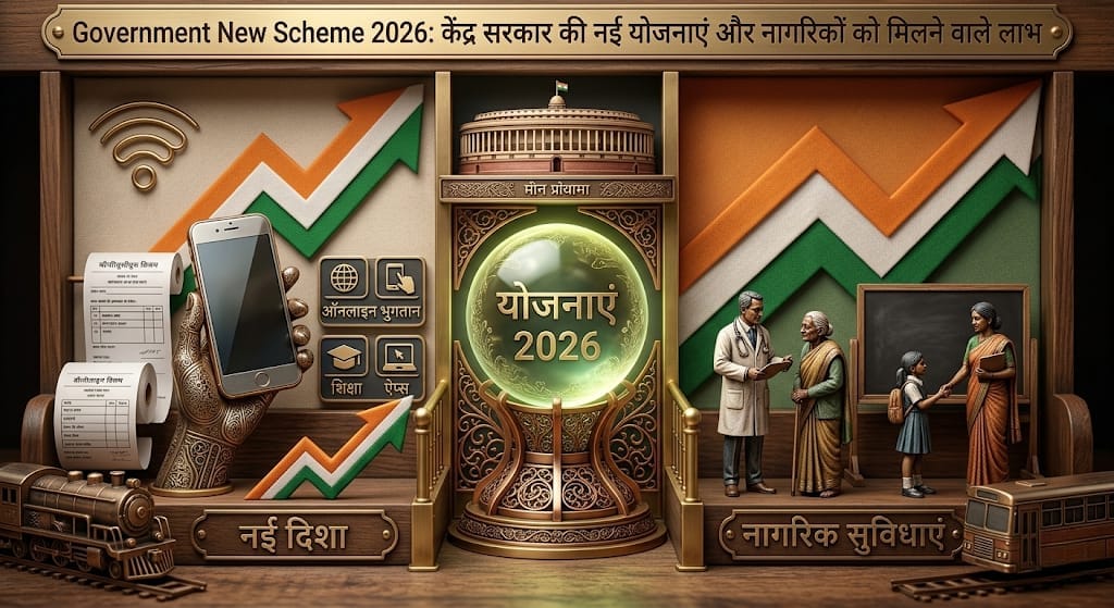 Government New Scheme 2026: केंद्र सरकार की नई योजनाएं और नागरिकों को मिलने वाले लाभ