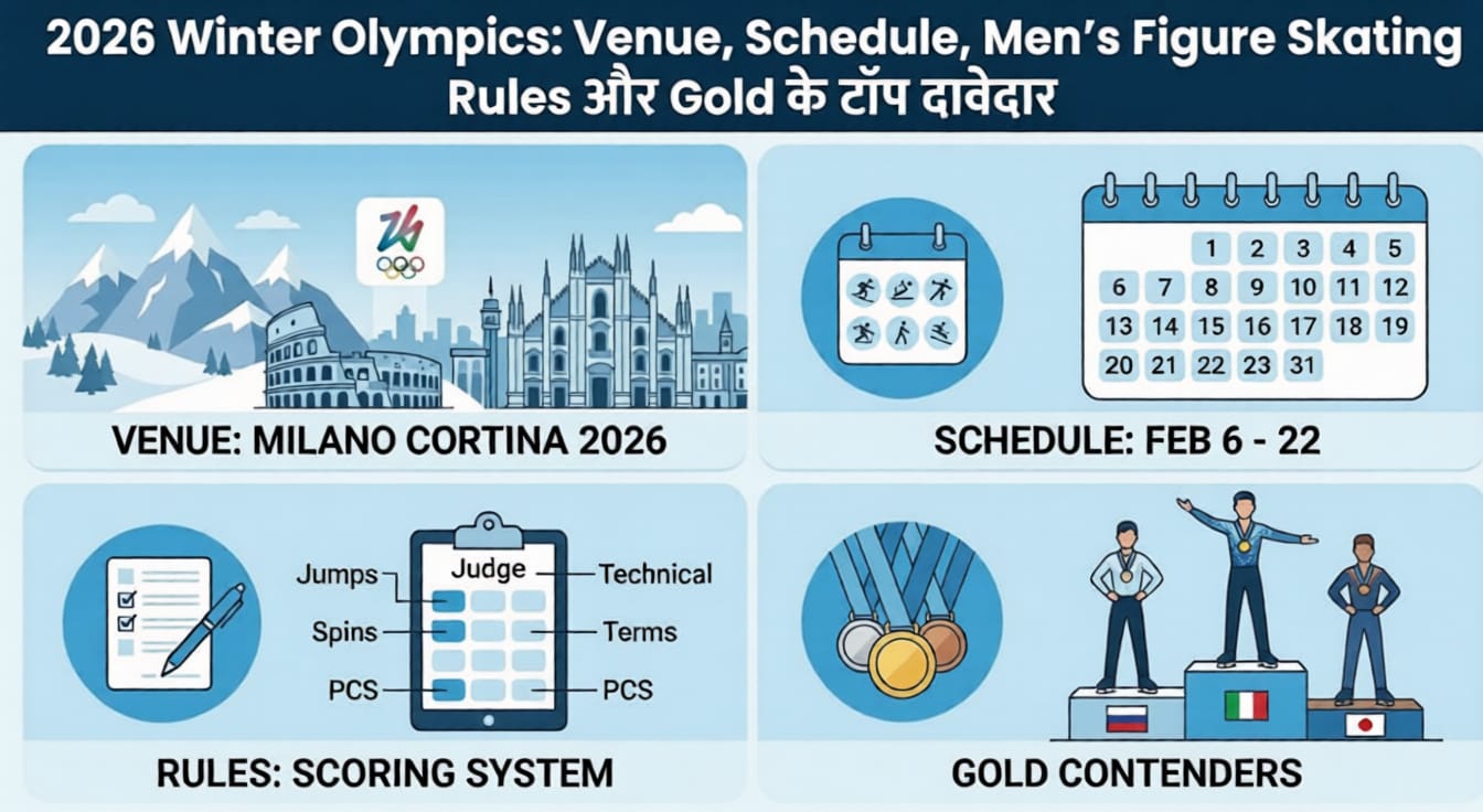 2026 Winter Olympics: Venue, Schedule, Men’s Figure Skating Rules और Gold के टॉप दावेदार
