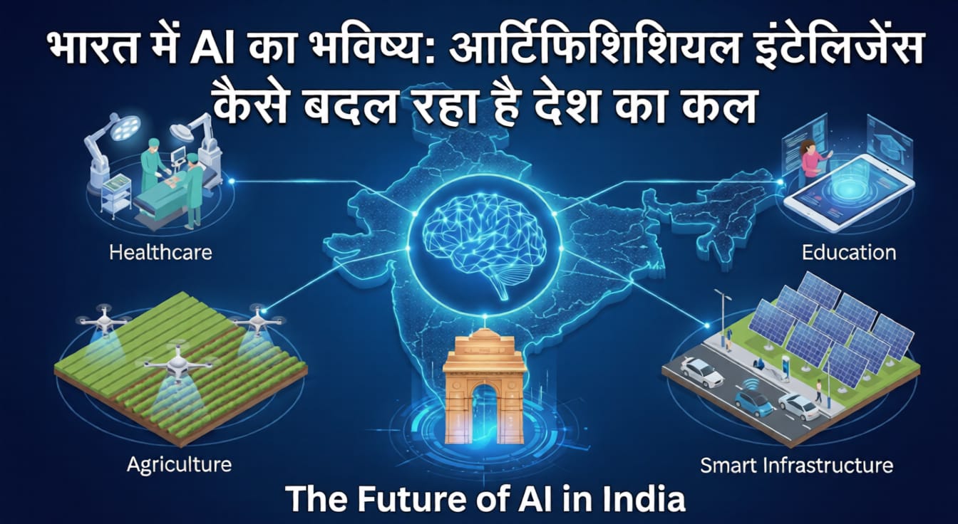 भारत में AI का भविष्य: आर्टिफिशियल इंटेलिजेंस कैसे बदल रहा है देश का कल